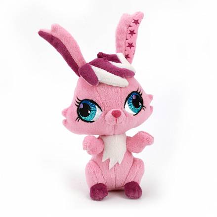 Мягкая игрушка Кролик из мультфильма «Littlest Pet Shop», 16 см., озвученная с русским чипом 